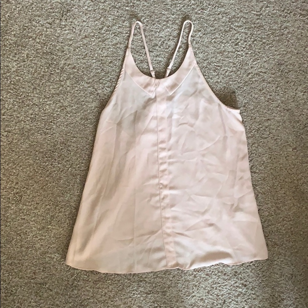 Light pink high neck tank top